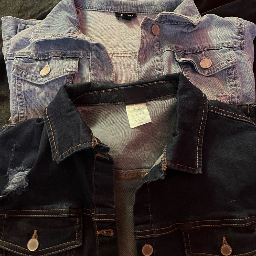 2 pack denim jean jackets